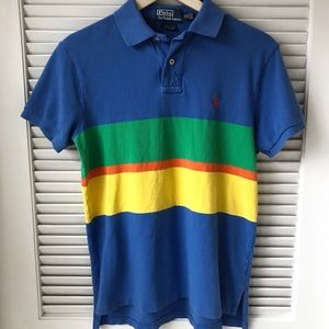 Ralph Lauren Men’s Medium Polo Blue Multi-Color